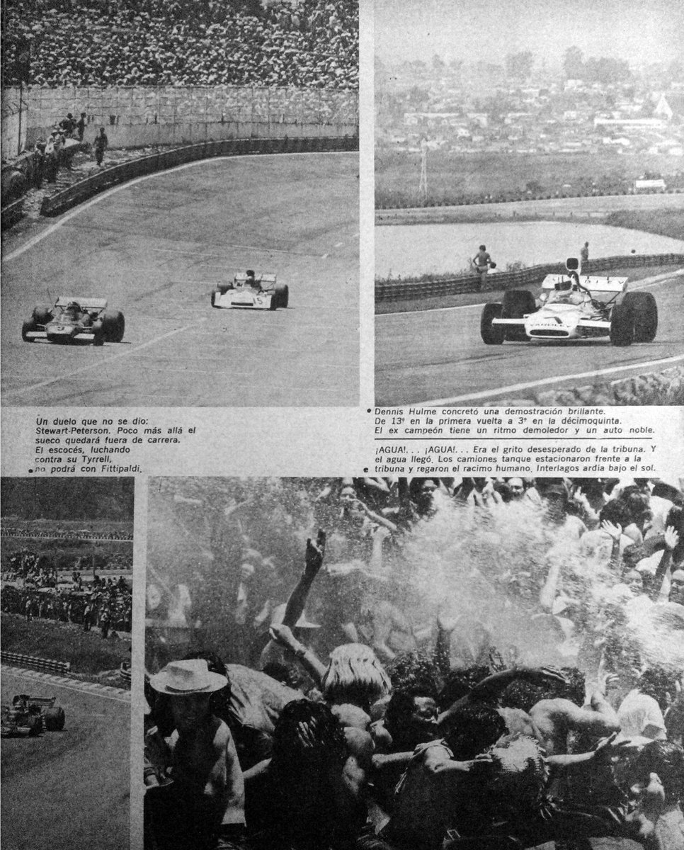 PatoG82's tweet photo. Nota de revista El Gráfico 👇
#EmersonFittipaldi #Interlagos #JackieStewart #DennyHulme #RevistaElGrafico #Formula1 #BrasilGP https://t.co/yZjfniEuqH
