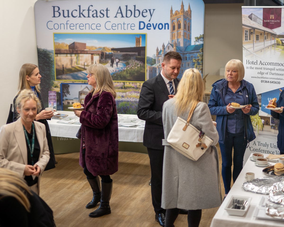 ConfCentre's tweet photo. One month to our Business Breakfast event on 11 March. Light breakfast, tours, networking and talks from great local professionals: 
@TamarFreshLtd 
@SharphamCheese 
@beantobar 
Horizon Counselling Services
Acronyms
Dormakaba 
Starts 9:30. Book your FREE place call 01364 645530 https://t.co/MjNhiEh5aL