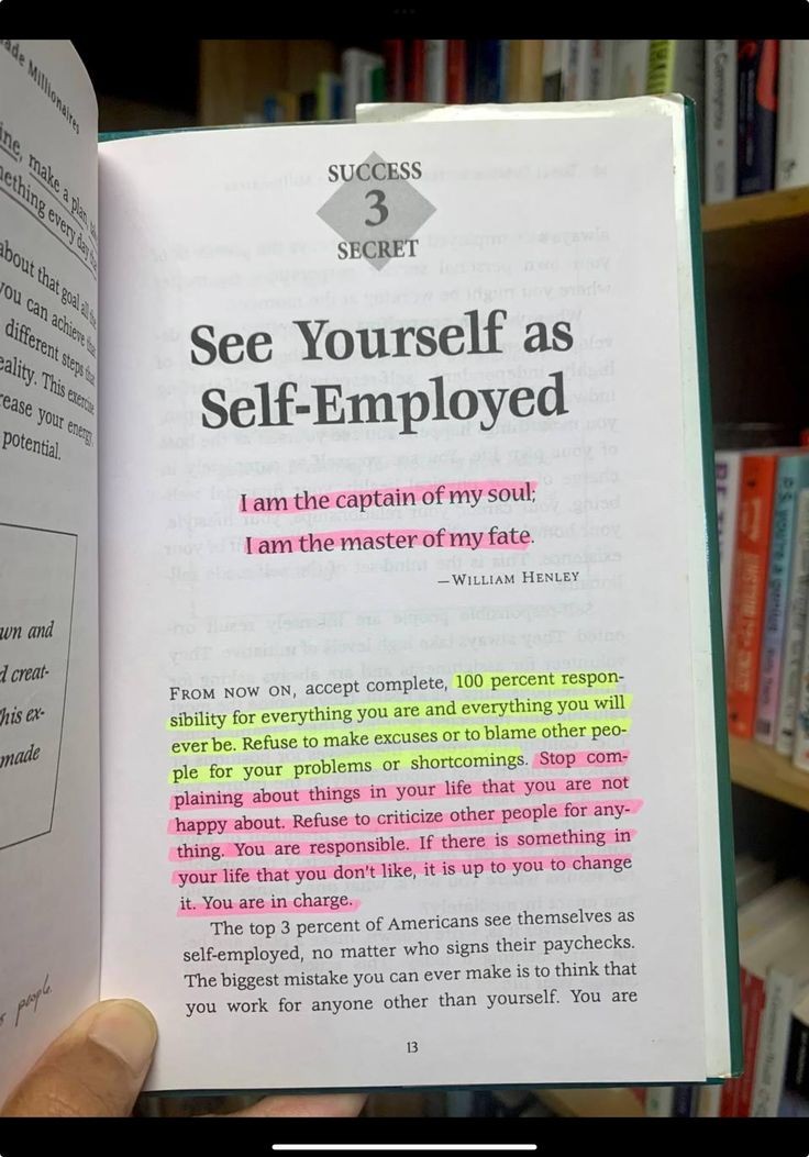 See Yourself as Self-Employed