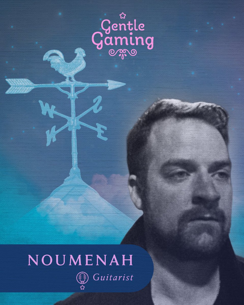 GameLullabies's tweet photo. 🙌 Noumenah (Andrew John Napier) 🙌
 Guitarist / Composer
Noumenah performed on our latest release, “A Stillness in the Rain (Abigail’s Theme) (from Stardew Valley)”, drawing from the game’s tranquil mountain setting and reimagining its quiet intimacy into a reflective guitar! https://t.co/ZJjfjtmiBD