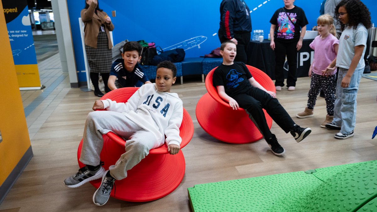 PITairport's tweet photo. Created in partnership with the @pghkids, our new Kids Play Area isn't just a play space — it’s a place for kids to move, explore, and burn off energy before takeoff.  

Located in Concourse C, it’s close to gates, concessions and amenities ➡️ https://t.co/3Iz6y72nlk https://t.co/tJNdb1KviS