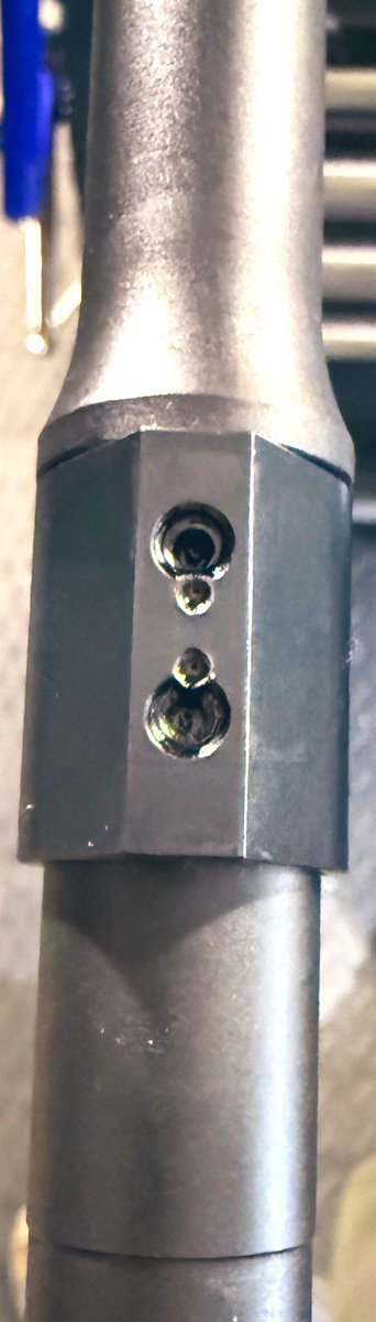 Rockopdefense's tweet photo. Not a common practice in the Mass-production or the "big box" rifle world.  Here @Rockopdefense we use this mostly overlooked, forgotten, and largely underestimated technique of staking the grub set screws of our gas blocks in some of our builds.  Not only do we stake these, but the screws themselves are knurled which allows them to bite into the barrel!  We dont stop there! Additionally, we double-dimple our barrels here in-house to ensure a nice home for those little grubs to live!  

This is one of many proven techniques that we use to secure our gas blocks! We also do cross-pinning which involves drilling the gas block and barrel while they are joined at the journal and driving a 420 HD stainless coil pin through both in order to create what is called a "bullet proof" install.