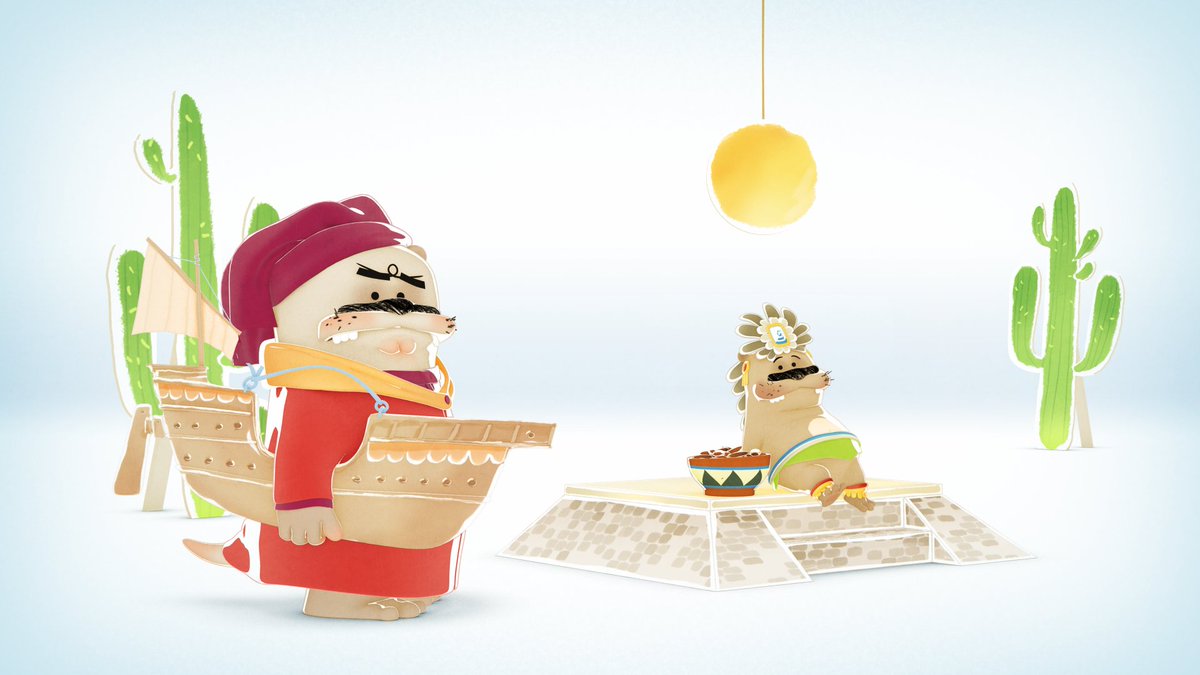 S_Marguerite's tweet image. I had the chance to create and art-direct an animation #TVshow - #edutainment, fun, 52 episodes.  At the peak of production we were 20-ish - 3D w watercolor rendering.  #Tvanimation #lesaventuresculturellesdemonsieurloutre #FranceTV #lastationanimation #margueritesauvage