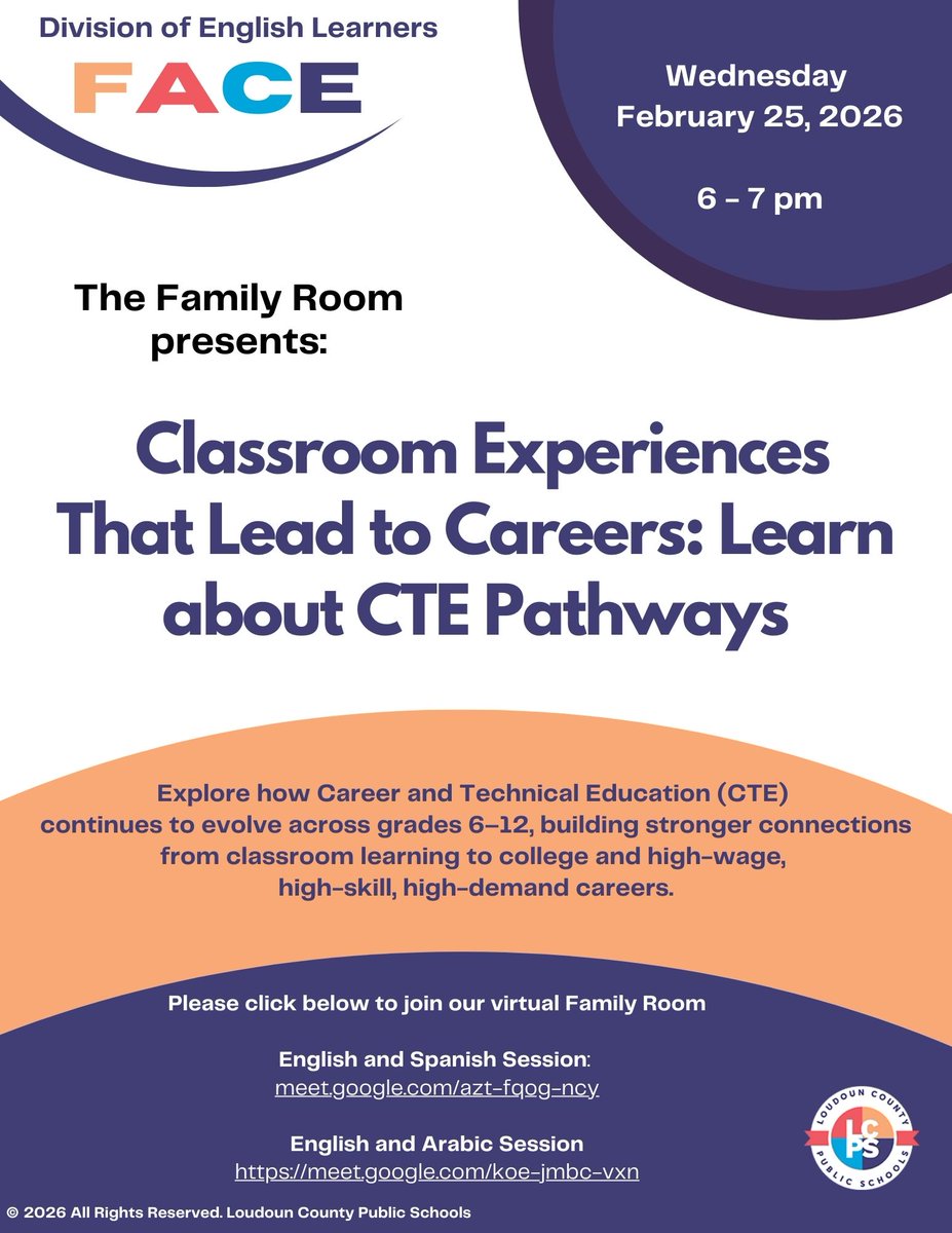 LCPS EL Family and Community Engagement (FACE) tweet media