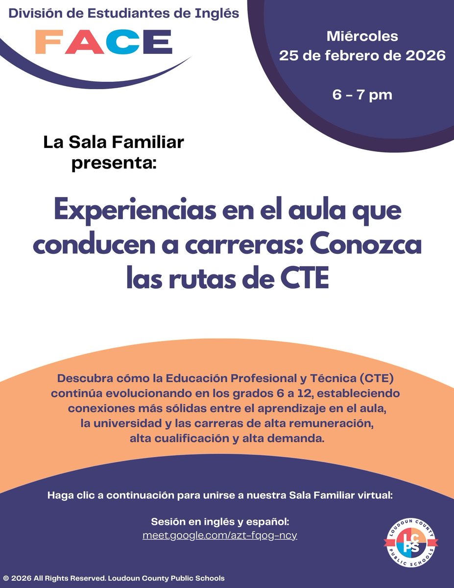 LCPS EL Family and Community Engagement (FACE) tweet media