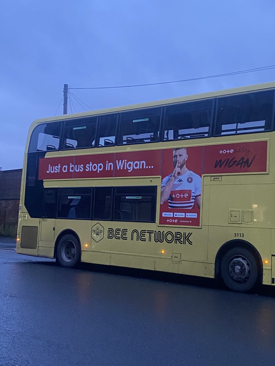 johnnyddavidson's tweet photo. Wigan Warriors sponsor the Tote has created a cheeky local ad campaign poking fun at the club's Super League neighbours Leigh Leopards.

(free read) https://t.co/w0CNxL8Nft https://t.co/ZKge6PzID5