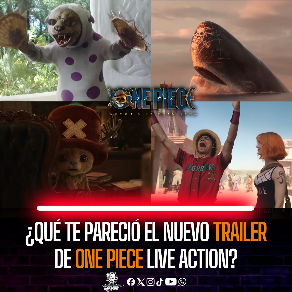 Ya pasaron 24 horas, tiempo suficiente para que hayan podido analizar a detalle todo el nuevo tráiler de la 2° Temporada del Live Action de One Piece y ahora quiero leerl@s ¿Les convenció o no?