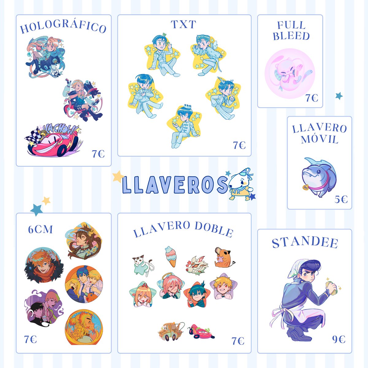 ddaerune's tweet photo. @JW_Arte Holii!💙Soy Daerune y estaré junto con @ventibesito en el AH 58 del pabellón 6💌!! llevaré muchas cositas de distintos fandoms así que os animo a echar un vistacito al catálogo <3

abriré reservas hasta el viernes así que cualquier cosilla me podéis decir, allí nos vemos!!💙💙 https://t.co/NXkSPPtV5m