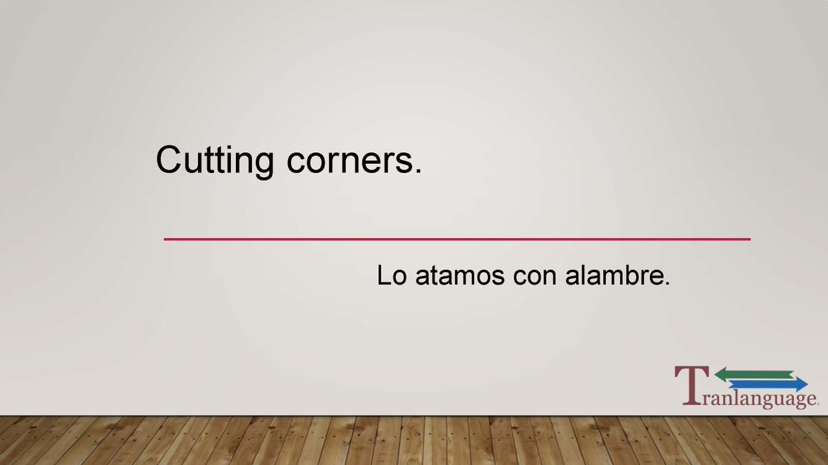 tranlanguage's tweet photo. Cutting corners. - Lo atamos con alambre. 🇺🇸 🇪🇸

#tranlanguage #translations #certifiedtranslations #translationservices #uscis #uscistranslations #immigrationtranslation https://t.co/kW9pLpxrrO