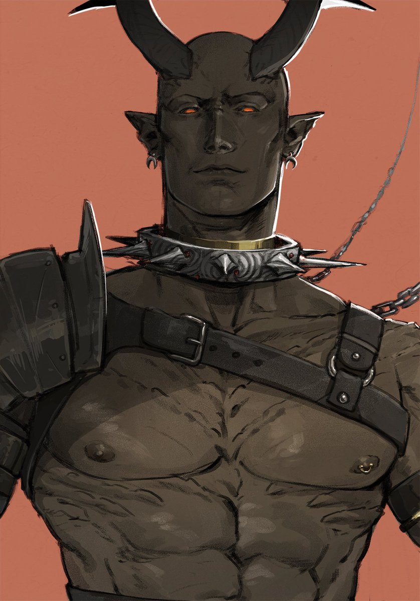 Marcellus (my tiefling). #art #dnd #ArtistOnTwitter