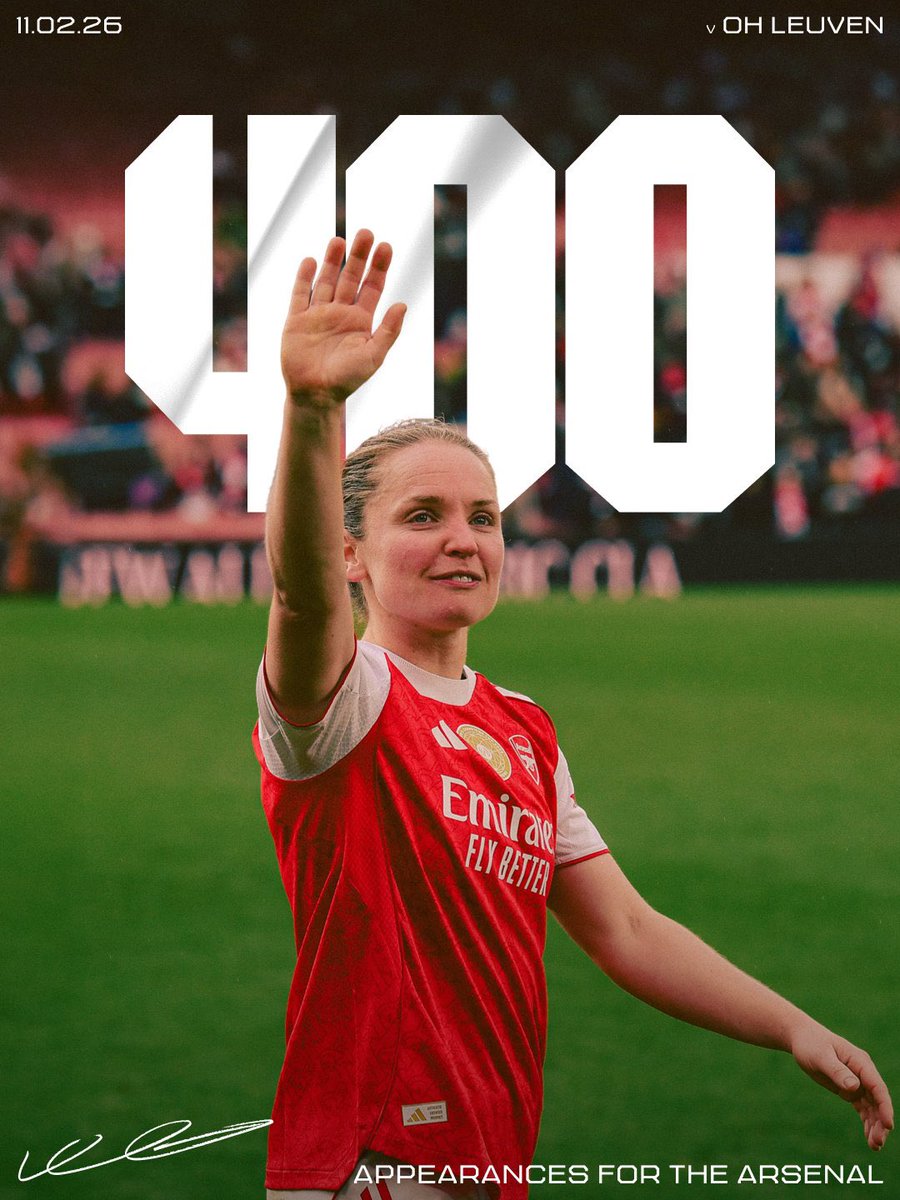 400 games. One Kim Little ❤️
A true icon of this club and a captain in every sense 👑
Congratulations, skipper 🙌