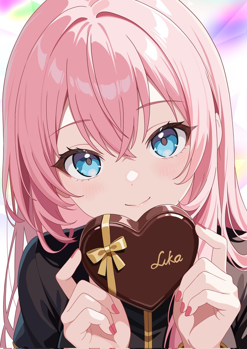 【ルカのアトリエ】
バレンタイン

ルカ『欲しい？』
爺　「もらえるの？」
ルカ『うふふふ』
爺　「えっ、どっち？？？」

【巡音ルカ】
#巡音ルカ
#巡音ルカイラスト
#イラスト
#illust