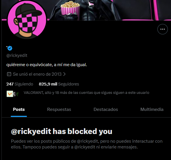 Pobrecito, escribe en X mirando al espejo y luego llora, facilito el intento de troll. Tira pa' Andorra.