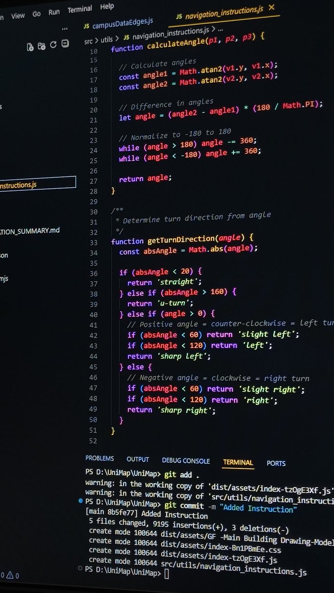 dotrwt's tweet photo. ✅ Phase 1 - Day 89  
• Added navigation instructions 🧭  
• Improving route guidance and user experience 🗺️  

#ReactJS #WebDevelopment #Maps #Navigation #100DaysOfCode #CodingJourney #BuildInPublic https://t.co/0HsZ0eC7SD