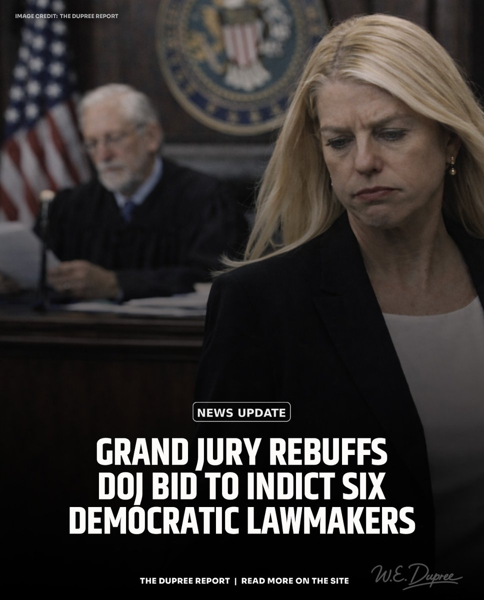 RealWayneDupree's tweet image. ⚖️ Grand jury refuses to indict six veteran lawmakers for telling troops to refuse illegal orders. One GOP senator calls it "political lawfare." Is DOJ weaponized? #GrandJury #DOJ #Constitution

Details: thedupreereport.com/2026/02/grand-…