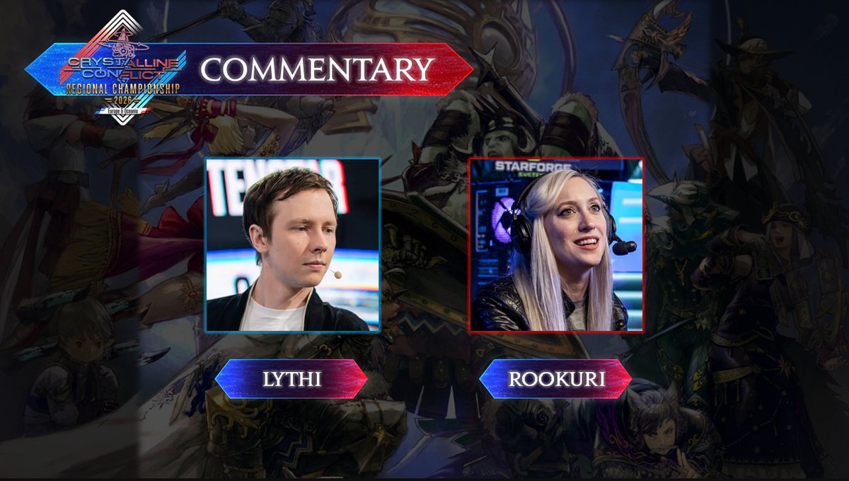 🌕Over the moon (dw I waved to the Loporrits) to say I'm returning as a commentator for the <a href="/FF_XIV_EN/">FINAL FANTASY XIV</a> Crystalline Conflict PvP Regional Championship at EU Fanfest '26!

I'll be casting with my dear friend, the notorious pun-criminal <a href="/Lythiara/">Lythi</a>💕

⚔️Queue up &amp; join the fray!