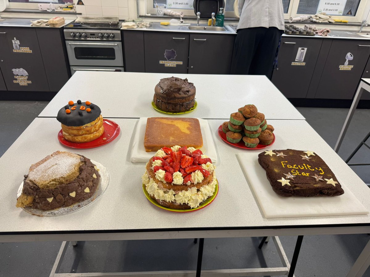 CarltonBolling's tweet photo. Carlton Bolling staff got involved in the ‘Bake Off’ after school with some fantastic entries!! Who will be crowned the first CB ‘Star Baker’? #StaffinExcellence #Ambition #resilience https://t.co/XtqA911ZAX