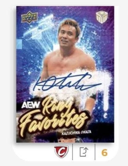 For #wrestlingcardwednesday I am LTB this Okada Achievements Auto if anyone has it available on e-pack!