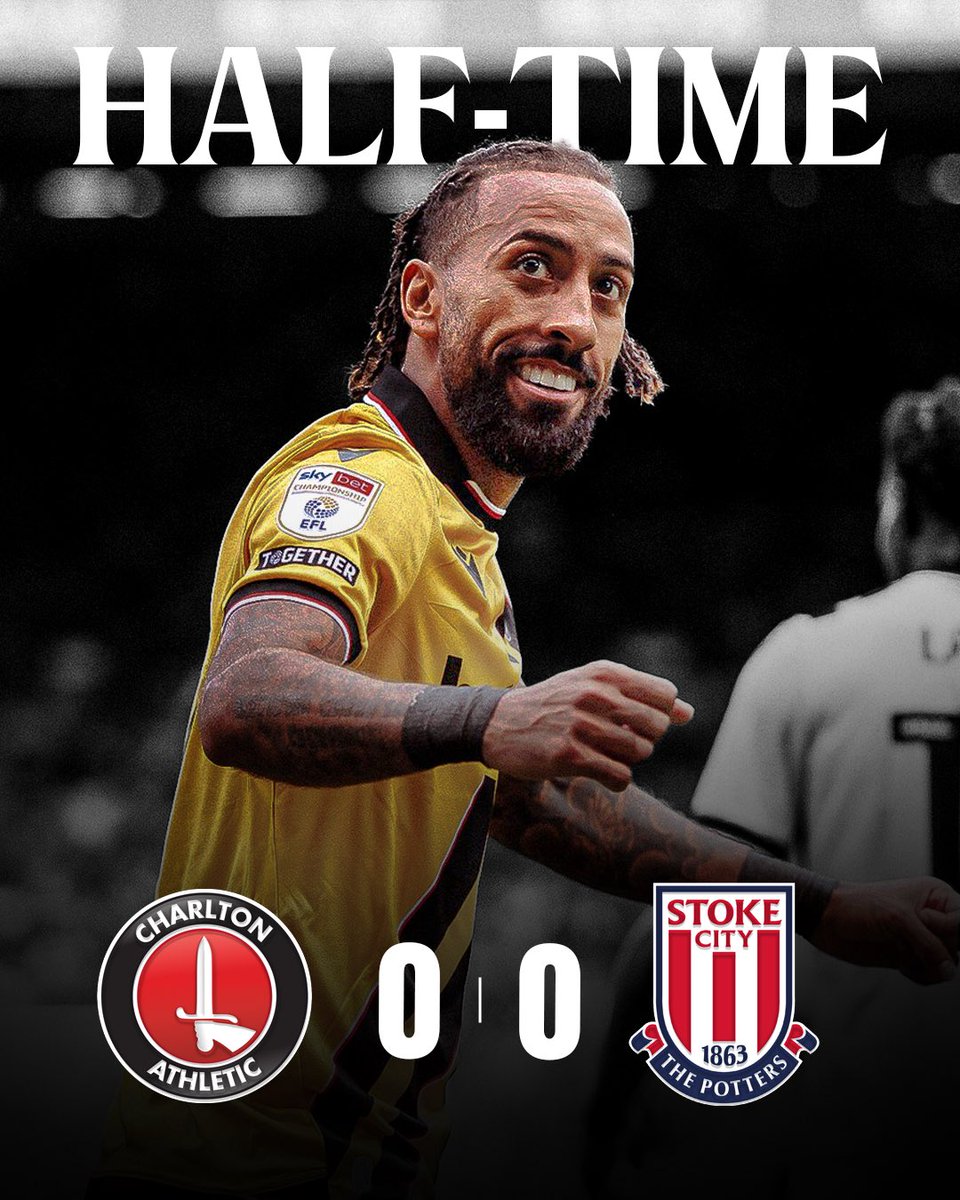 ThePottersView's tweet photo. It’s goalless at the break between Stoke and Charlton. The Potters have had chances for the likes of Jesurun Rak-Sakyi who saw his effort crash off the bar. But both teams will feel that they are very much in this game. 

#SCFC https://t.co/Lc0Ps2jgnE
