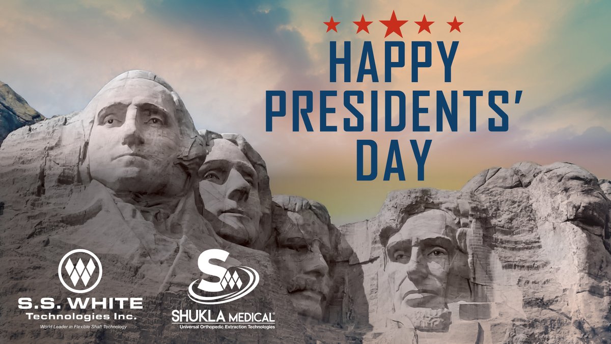 SSWhiteTech's tweet photo. This Presidents Day, we recognize the leaders who shaped our nation and set the standard for vision, resilience, and progress. We are proud to carry that legacy forward through innovation, hard work, and an unwavering commitment to excellence.
#Innovation #SSWhite #ShuklaMedical https://t.co/lcJLaEQ72P