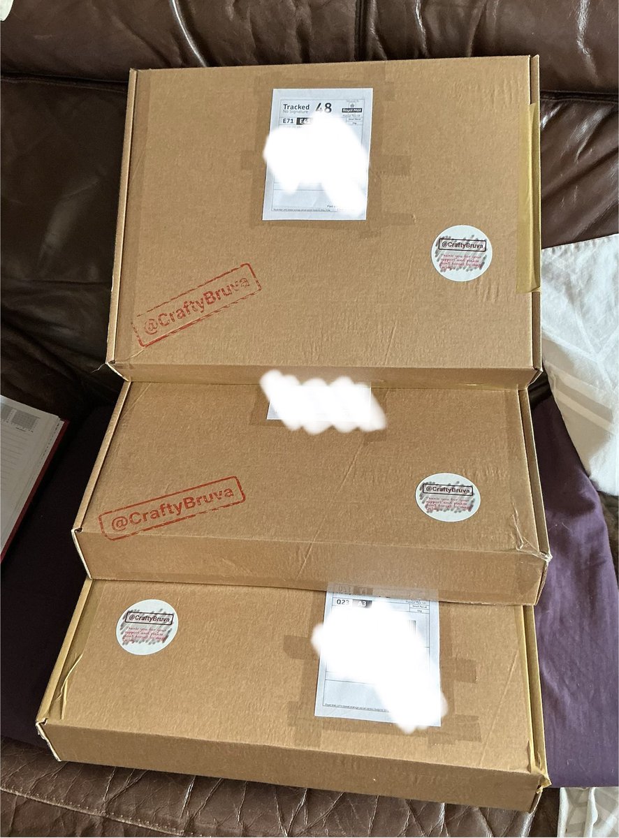 Next lot for delivery, went out today 😊

Big thanks to those who’ve ordered so far 🙏

If you would like a set, read the pinned tweet for prices.
Then please 👀 look through the images on my page, copy the image of what you’d like and send it to me direct message…easy as that❤️