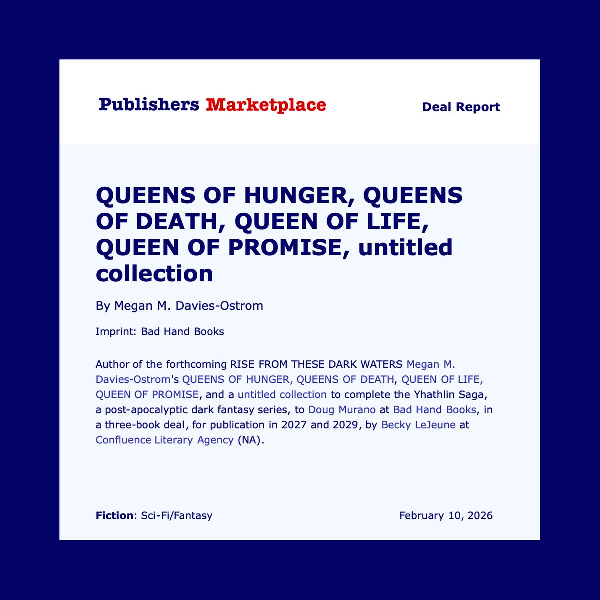 We're Publisher's Marketplace Official! 
I can't wait to share Min's story with the world!