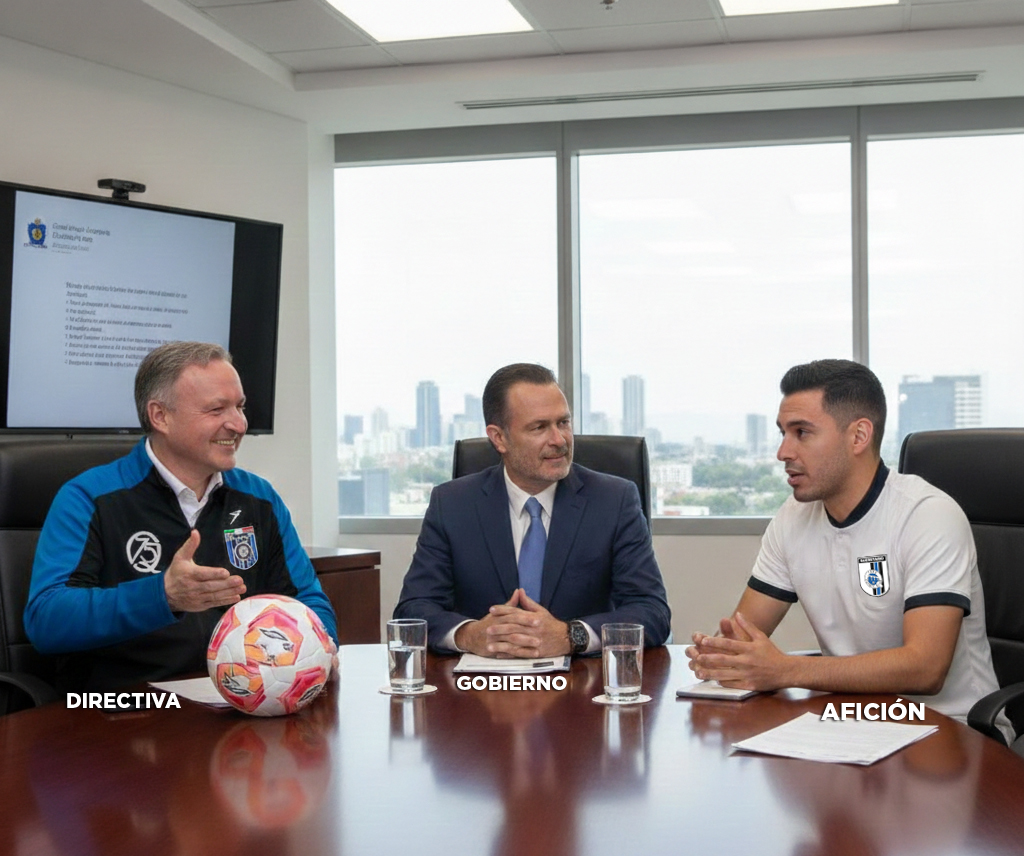 Se imaginan!!!!

Llega un representante de la barra, plantea que tanto como afición, gobierno y aquella directiva LA CAGARON y todos tuvieron RESPONSABILIDAD. 

Se dice que dejemos rencores y aceptemos responsabilidades, se llega a un acuerdo, regresa el color al estadio.