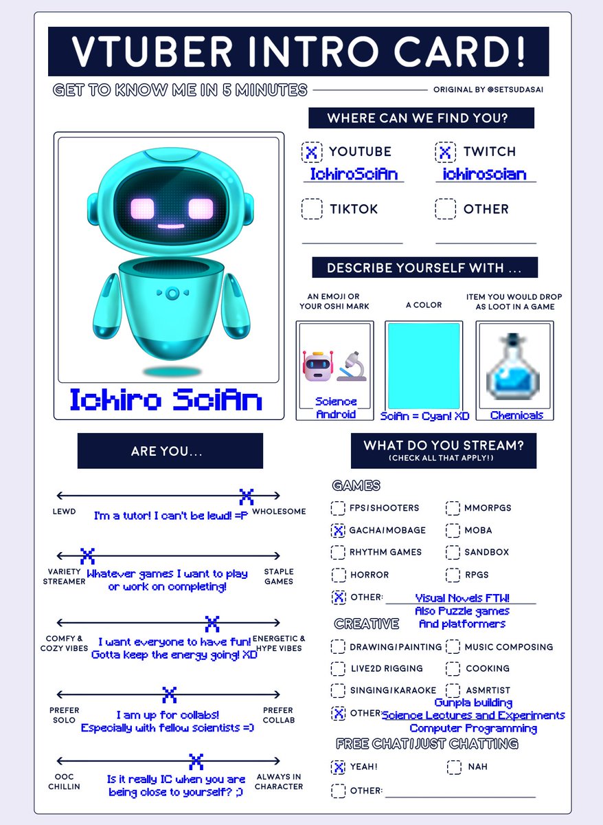 Ichiro SciAn 🤖🔬 The Otaku Science VTuber Tutor tweet media