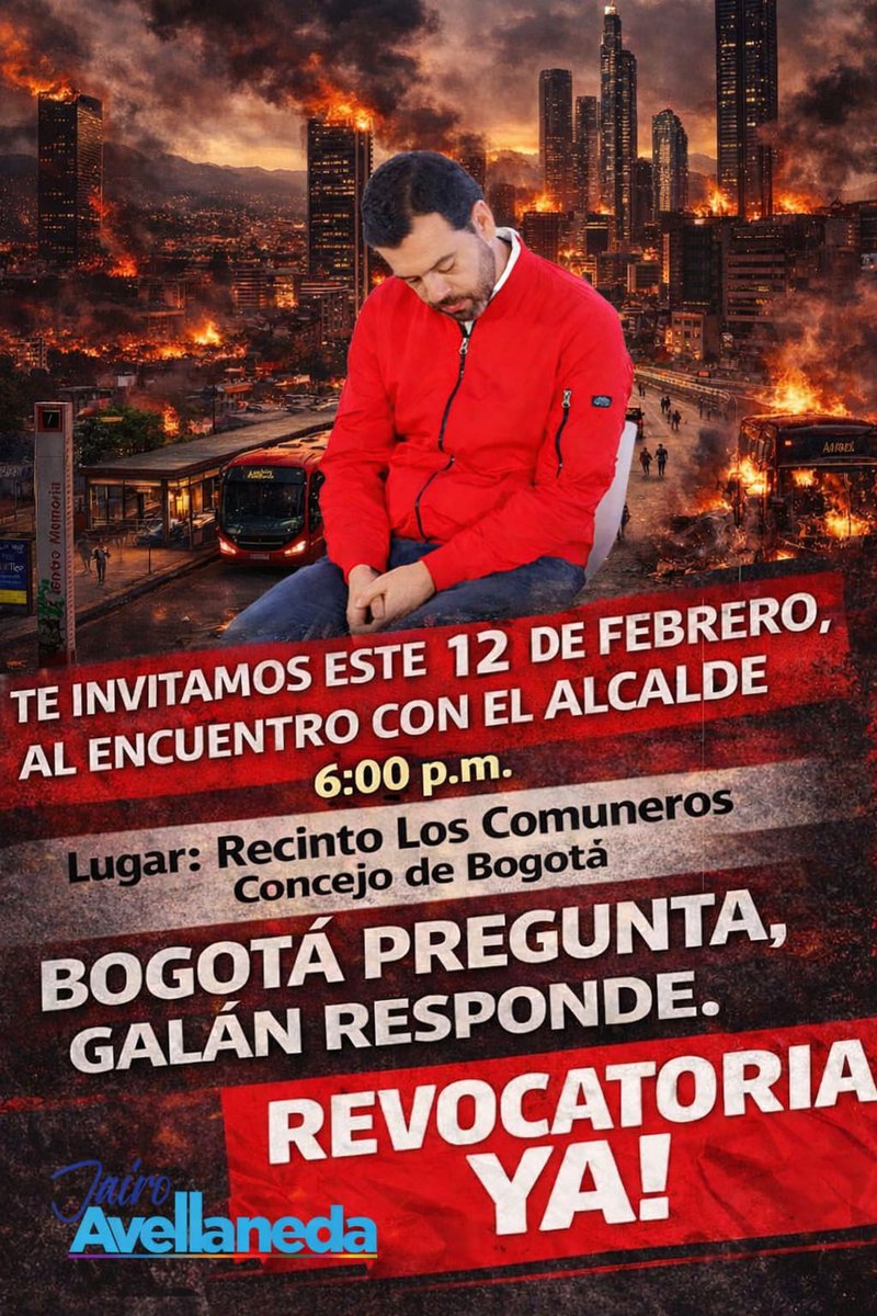 david_bedoya's tweet photo. @CaracolRadio Por eso la idea de !REVOCATORIA YA! del concejal @JAIROAVELLANEDA es tan pertinente en estos momentos de abandono de la ciudad por parte de @CarlosFGalan https://t.co/u2SEkDkZH4