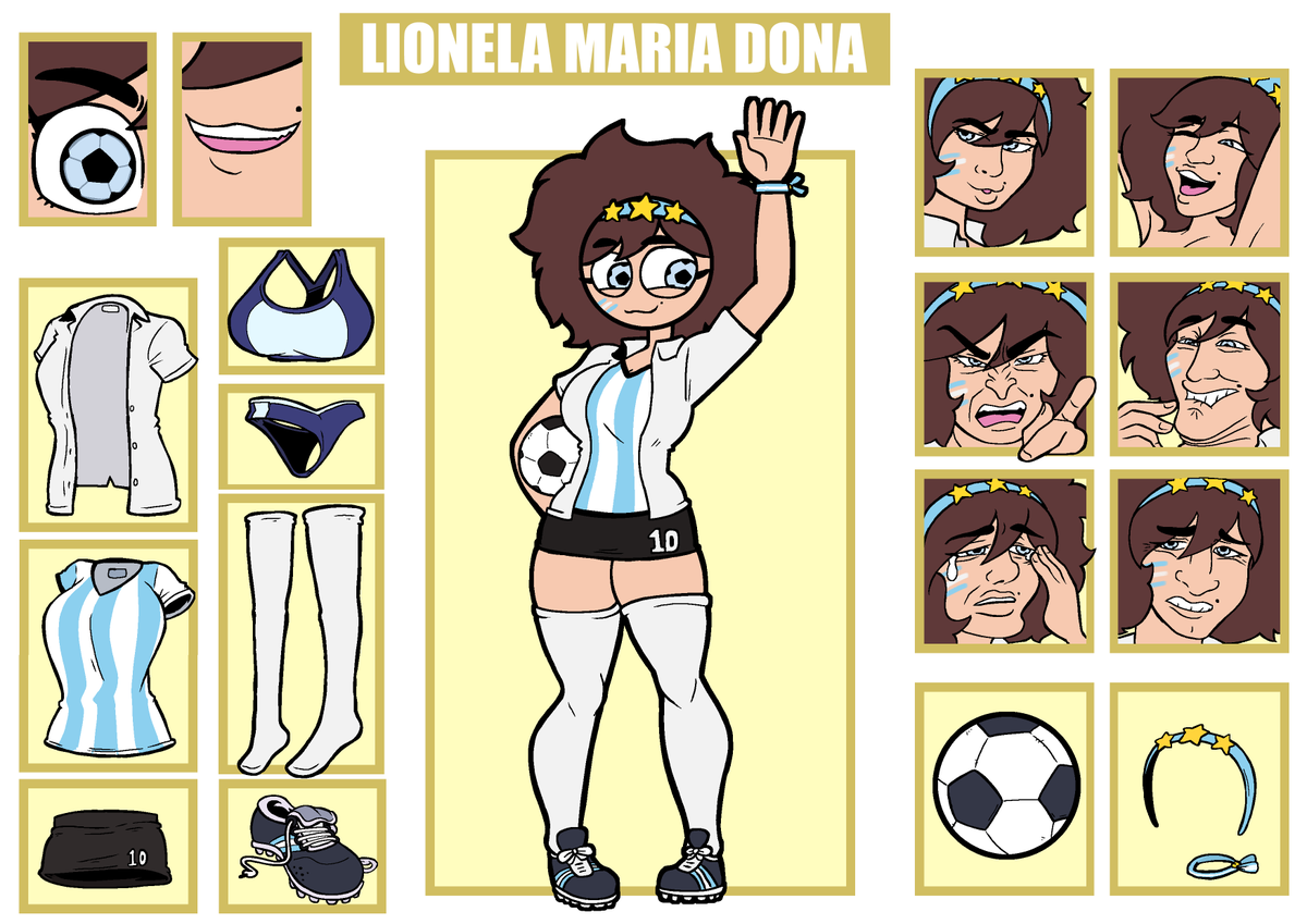 #DDLC #THEPCLUB <a href="/Gbt_Studios/">Garabato Studios</a> #OC 
Intente hacer Mi Pagina de Personaje OC del Mundo del P-Club, pero Preferi Hacer un dibujo en este Formato

Lionela es la Capitana del Equipo Femenino de Futbol, actualmente sancionada, por quitarse la camiseta tras festejar un gol, sin brasier