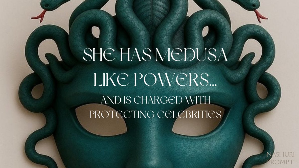 #nashuri prompt. “She has Medusa like powers - and is charged with protecting celebrities”  From fic to filk you know the drill!