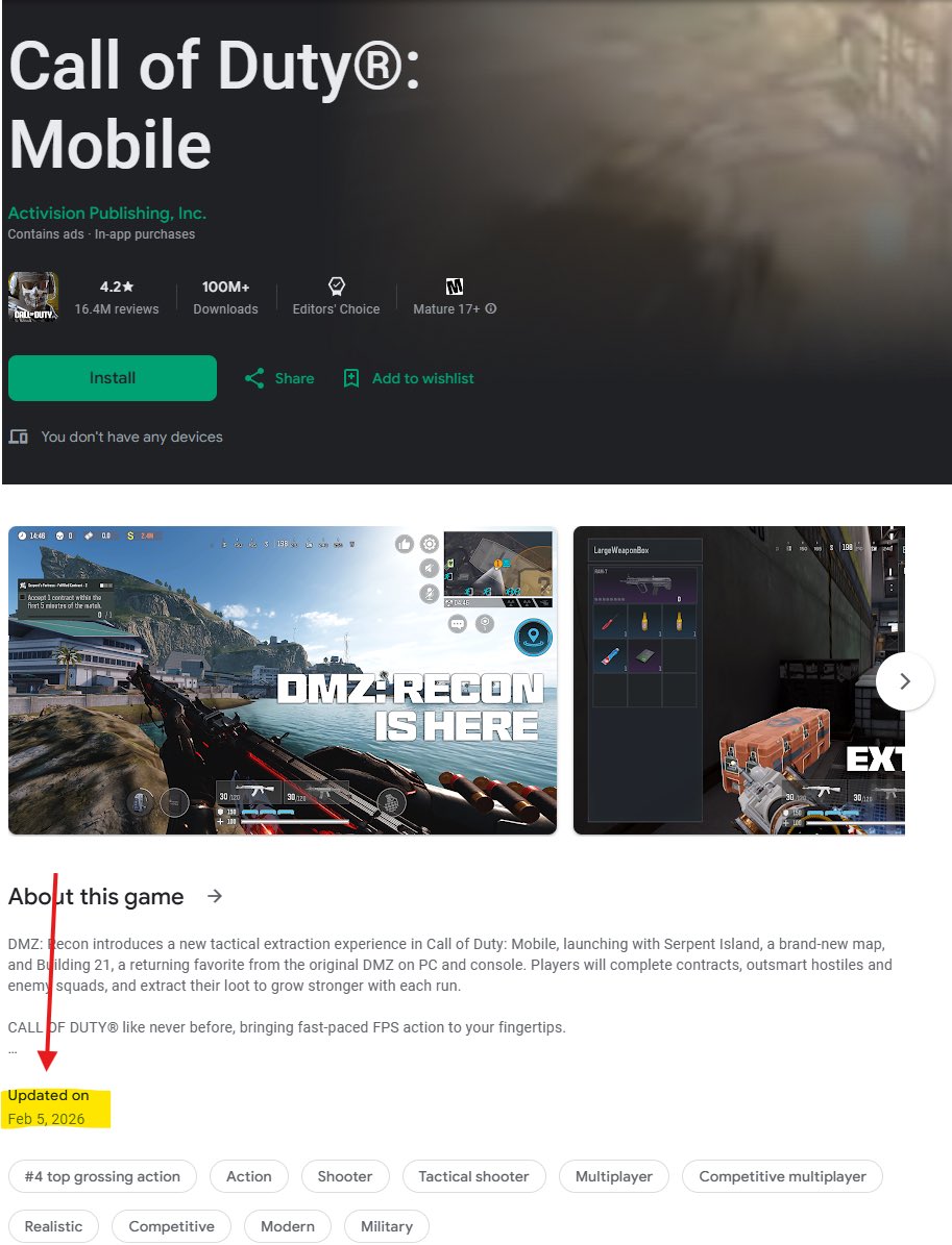GamerLegen33214's tweet photo. Call of Duty Mobile is finally rolling out the updates for Season 2 on android
#codm #codmupdate #CODMobile #Callofdutymobile https://t.co/6ApSXHYYTC
