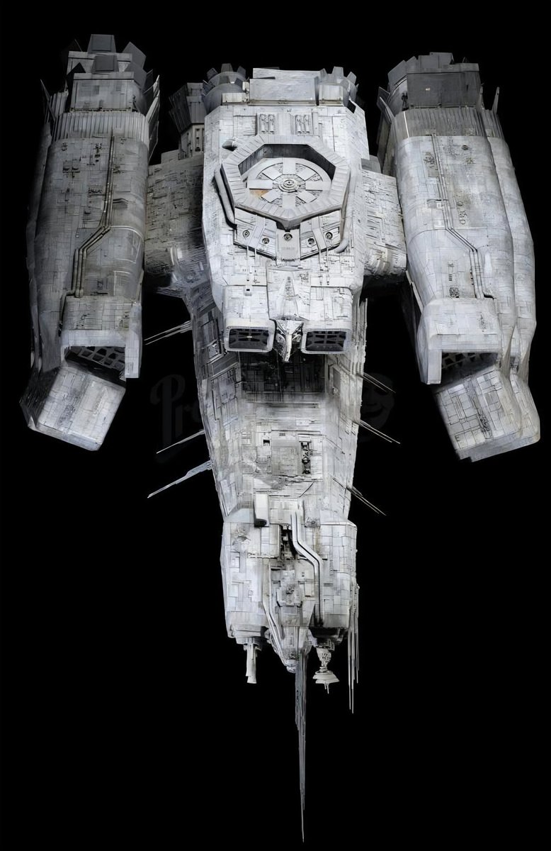 RJCrowtherJr's tweet image. 🪐 Amazing remastered close-ups of the ALIEN (1979) Nostromo principle filming model which is 11 feet long! Thread 1/2