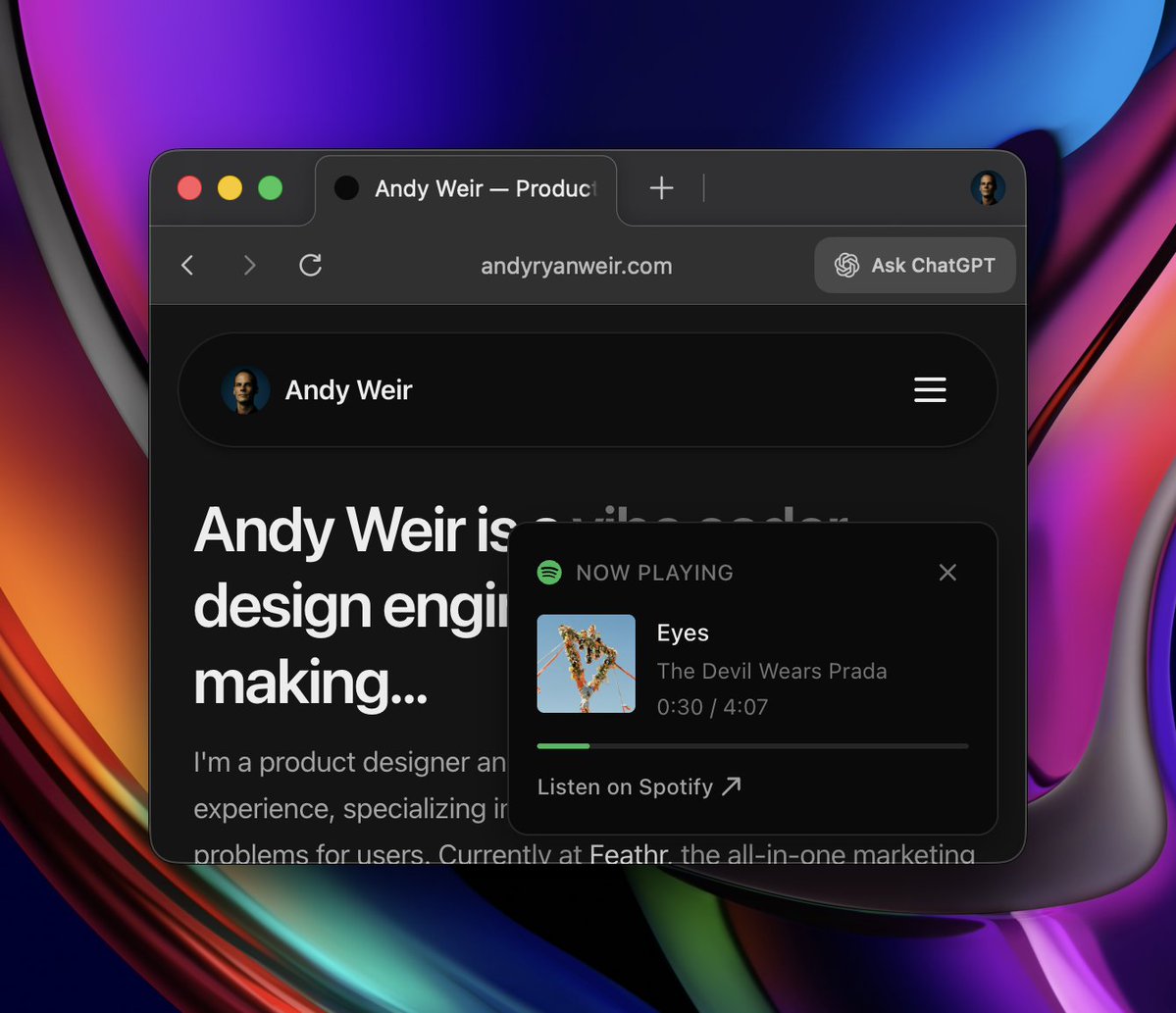 I know you wanna know what I'm listening to when I'm listening to it.