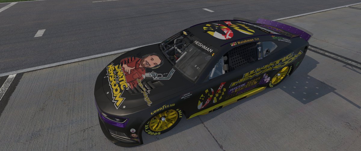 Another <a href="/iRacing/">iRacing</a>  Daytona 500 coming up! Rocking the <a href="/JoshSpiegel/">Josh Spiegel</a> podcast and the <a href="/JSS98Rock/">Justin, Scott & Spiegel</a> crew as per usual for car schemes!  #Iracing