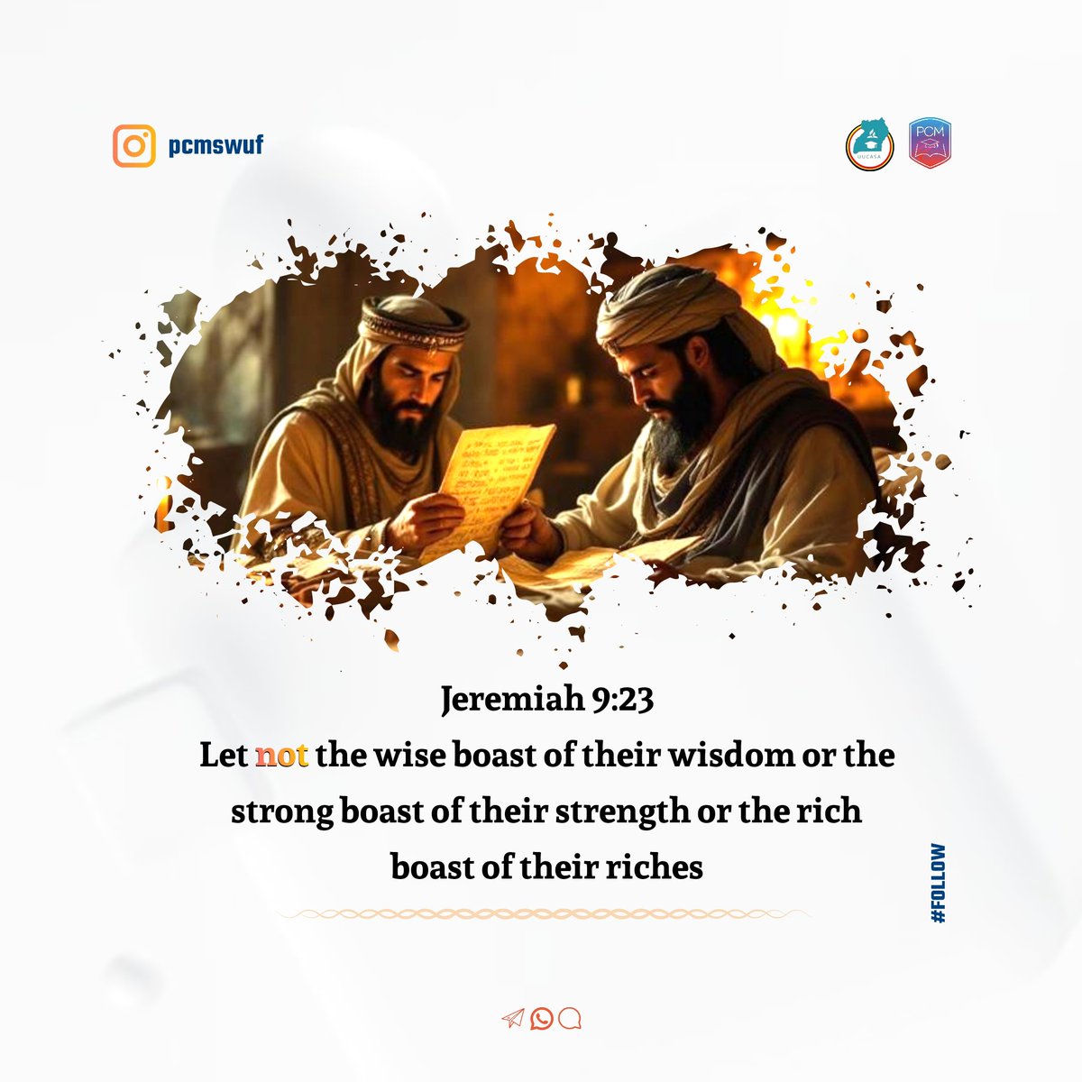 pcmuucasa's tweet photo. Jeremiah 9:23
#PCMUganda #PCMRETREAT26 https://t.co/KKpa1vpK9j