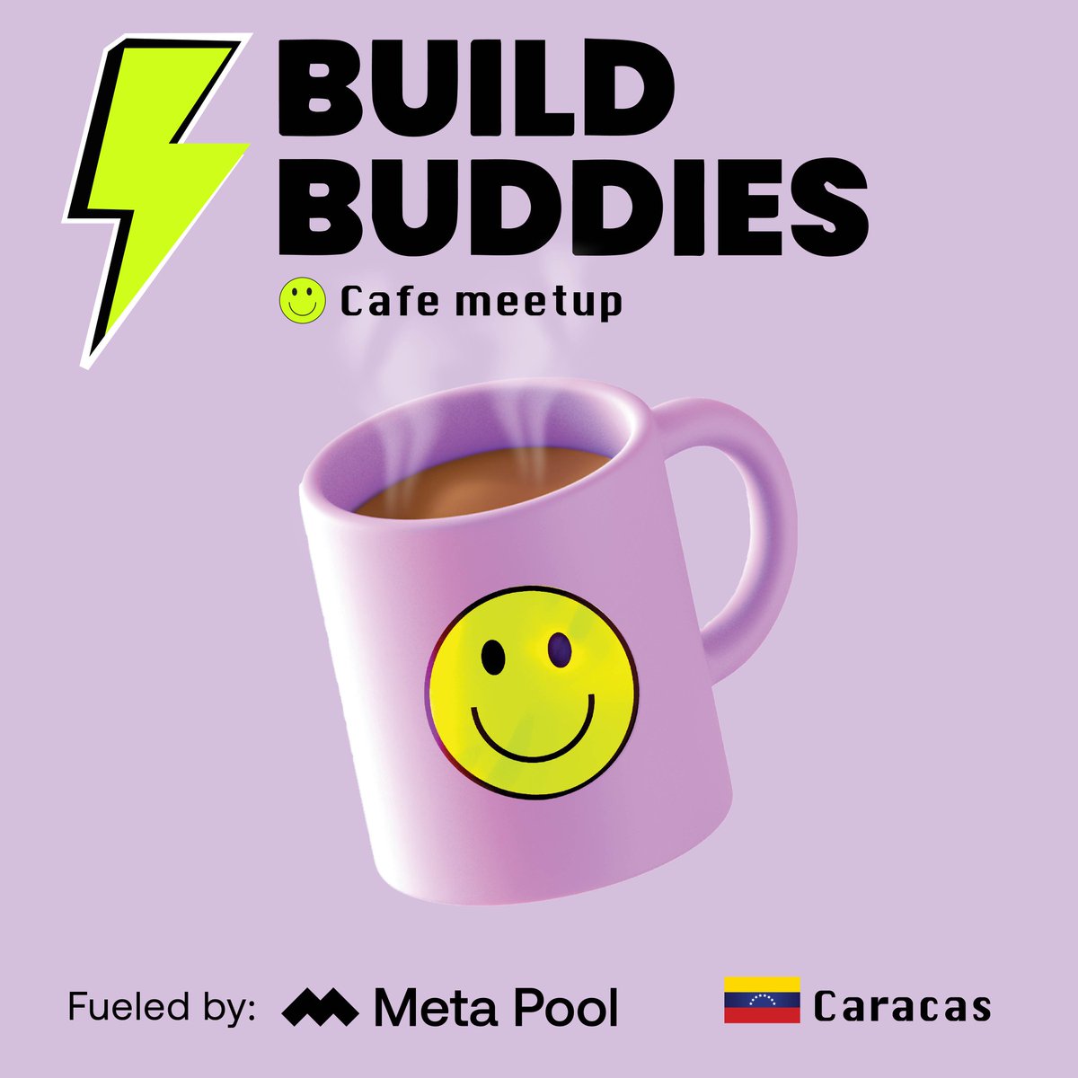 ¡Caracas, llegó nuestro momento! 🇻🇪

Este 21 de Feb. aterrizamos con el 1er Build Buddies CCS ☕️. Queremos encender la comunidad Web3 en la capital con el primero de muchos encuentros

🎯 ¿Qué esperar?
🍕 Pizza &amp; Networking
🎮 Dinámicas
🧠 Minicharla Web3

Regístrate en el Luma👇