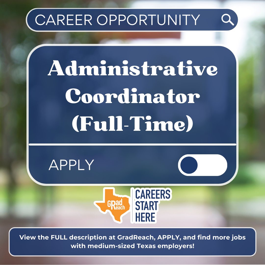 Log in to GradReach and see Administrative Coordinator to learn more.

New opening at Wan Bridge Group! Real estate company with great perks! Good for those with an outgoing personality. 

Remember to log in/register on GradReach’s website!

#CareersStartHere #EntryLevel