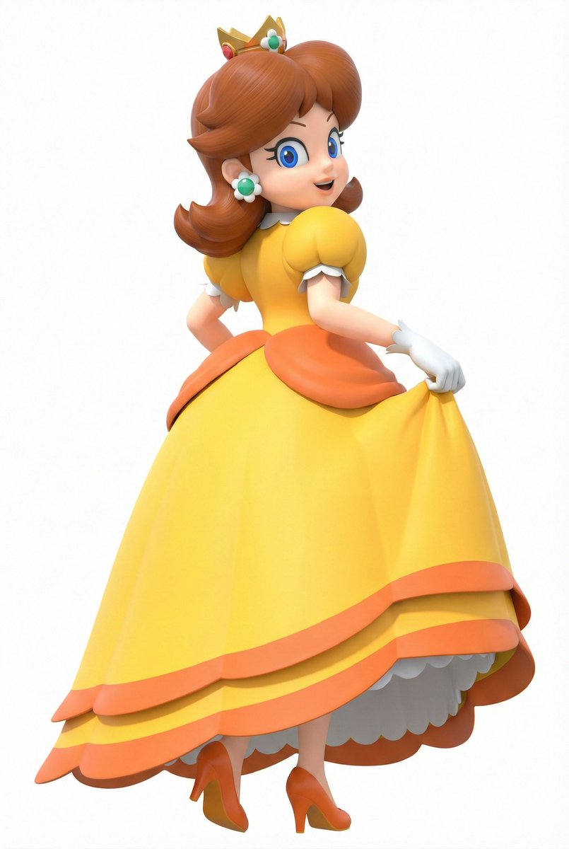 Princess Daisy is not sick with a fever. She is up and ready to play Mario tennis now.