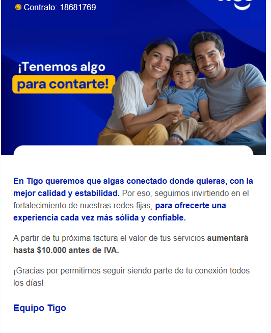 ejpp98's tweet photo. @Tigo_Colombia Hemos llamado mas de 10 veces para realizar una reparacion o sustitucion del router de TIGO y nunca vinieron o nos cacelan la visita servicio MALO. PERO SI RECIBIMOS UN CORREO PARA EL AUMENTO D ELA TARIFA https://t.co/NzeJvXIQuw