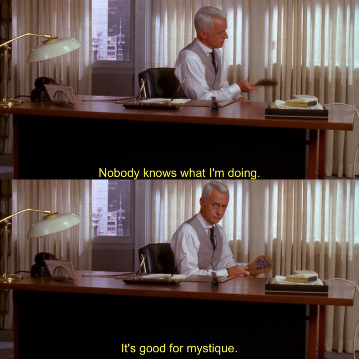 misfittoyqueen's tweet photo. The vibe I give off at work #Coworkers #TheOffice #ModelEmployee #Madman #Mystique #MysteryWoman https://t.co/8svO5uyU3B