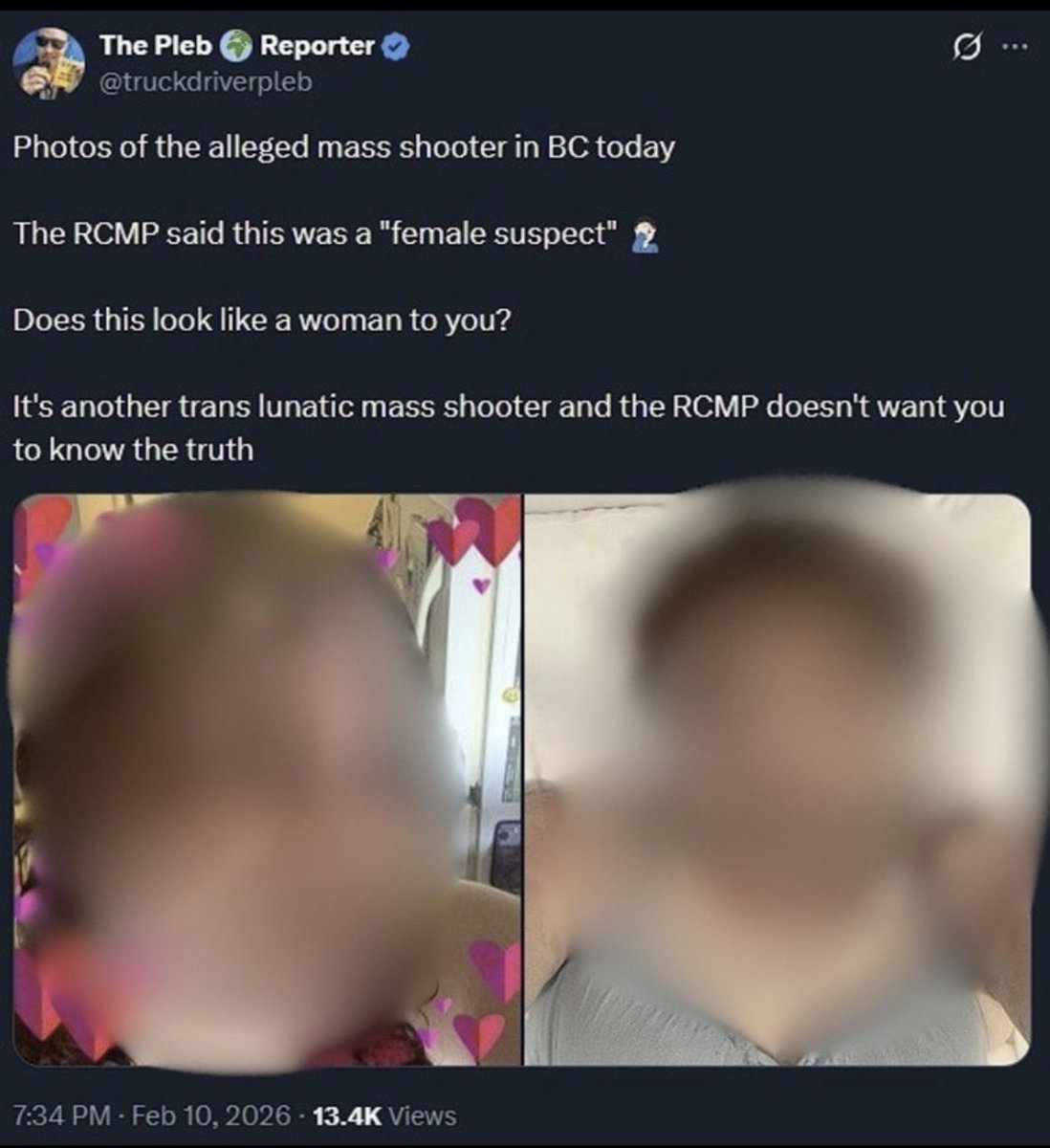 Case in point - <a href="/truckdriverpleb/">The Pleb 🌍 Reporter</a> immediately posting misinformation about tumbler ridge - all the others repost the same tweet like “reporter” <a href="/DreaHumphrey/">Drea Humphrey</a> - strong work! 

Verification matters. 

#bcpoli #TumblerRidge