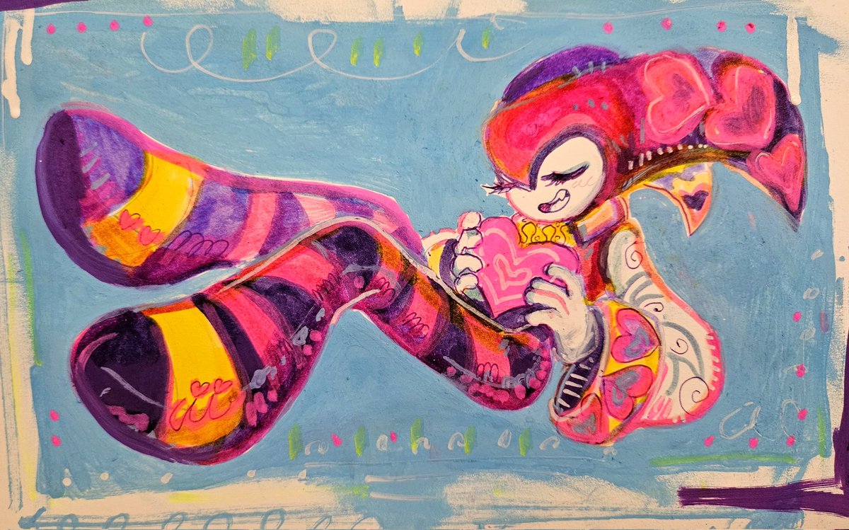 Messy mixed media doodle
#NiGHTSintoDreams
