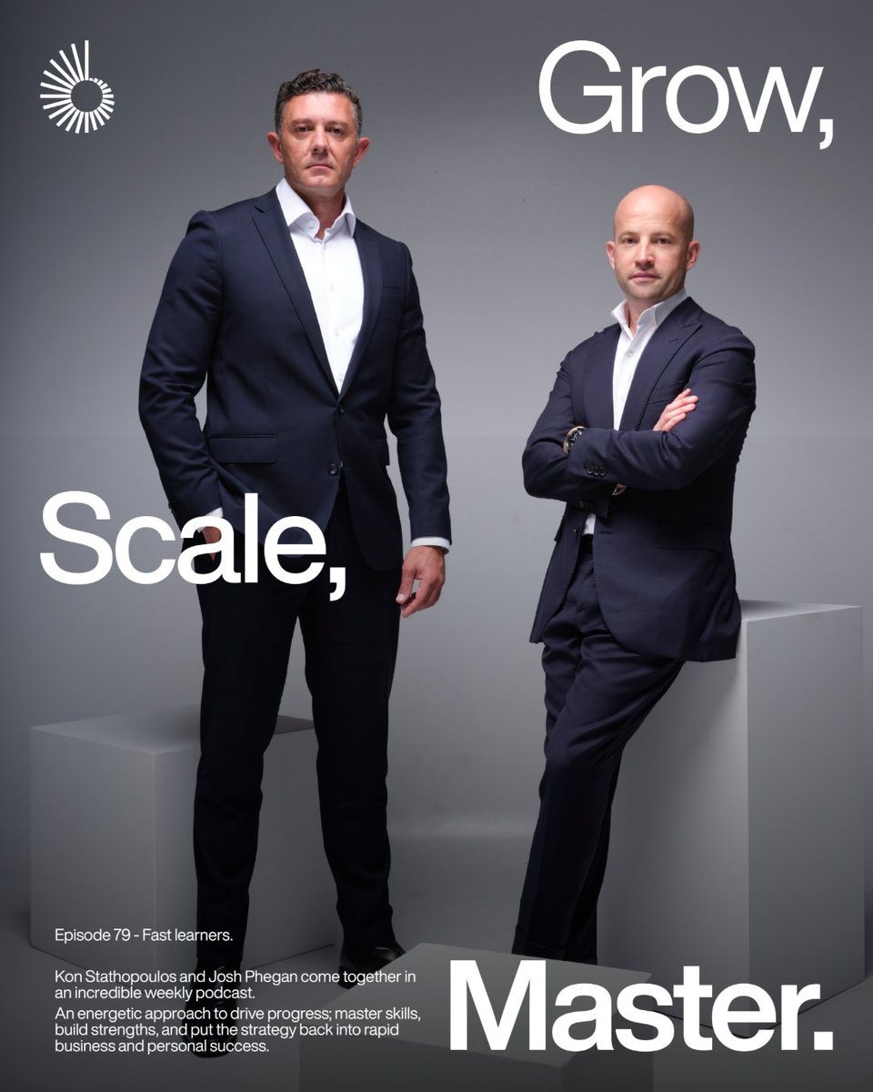 This week on Grow, Scale, Master, Kon Stathopoulos and Josh Phegan talk about fast learners. 👌🏼

Listen to GSM Now - brnw.ch/21wZROR 🎧