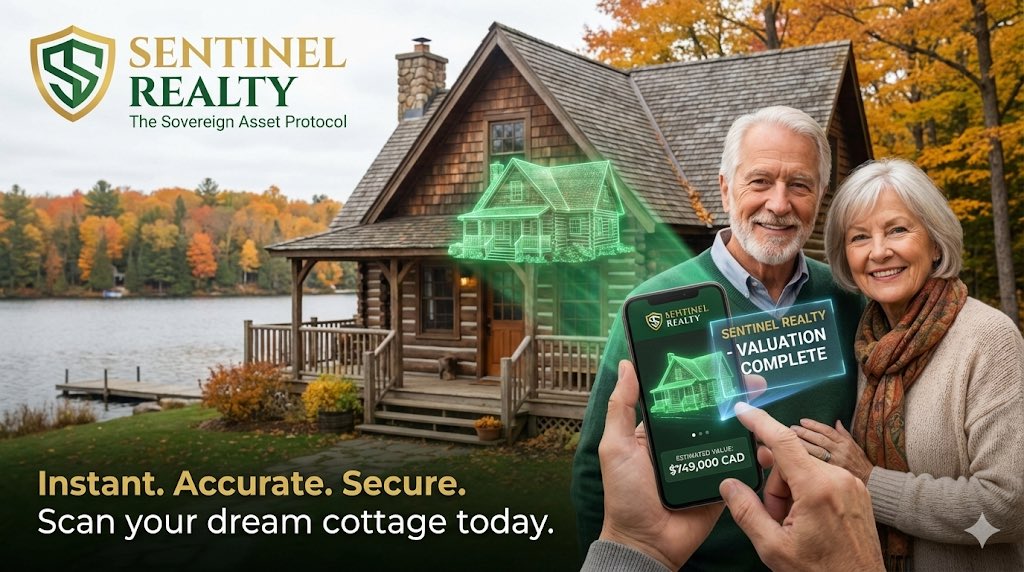 SentinelRealty's tweet image. Your dream cottage is just a scan away. 🏡🍂
Forget the waiting game with traditional appraisals. Get an instant, accurate valuation on any property right from your phone with Sentinel Realty.🇨🇦
#CottageCountry #RealEstateInvesting #PropTech #RetirementGoals