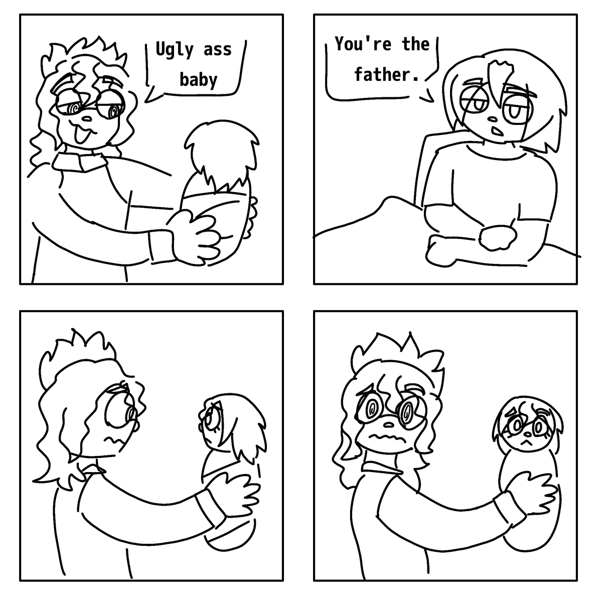 [ #YUMESHIP , #POKEMONRANGEROC ] a rough pencil doodle of what I picture a hypothetical GreenFireShipping daughter to look like... Do you guys care her