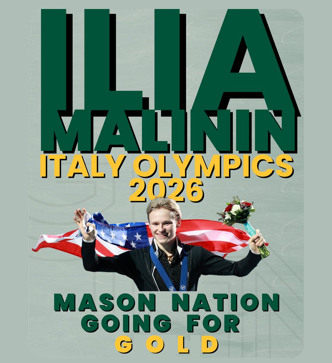 Student Media would like to congratulate Ilia Malinin, a George Mason University student who helped lead Team USA to an Olympic gold medal in the figure skating team event!

Catch his men’s singles Individual Free Skate on February 13 at 1 PM! ❄️⛸️💚💛

#MasonNation