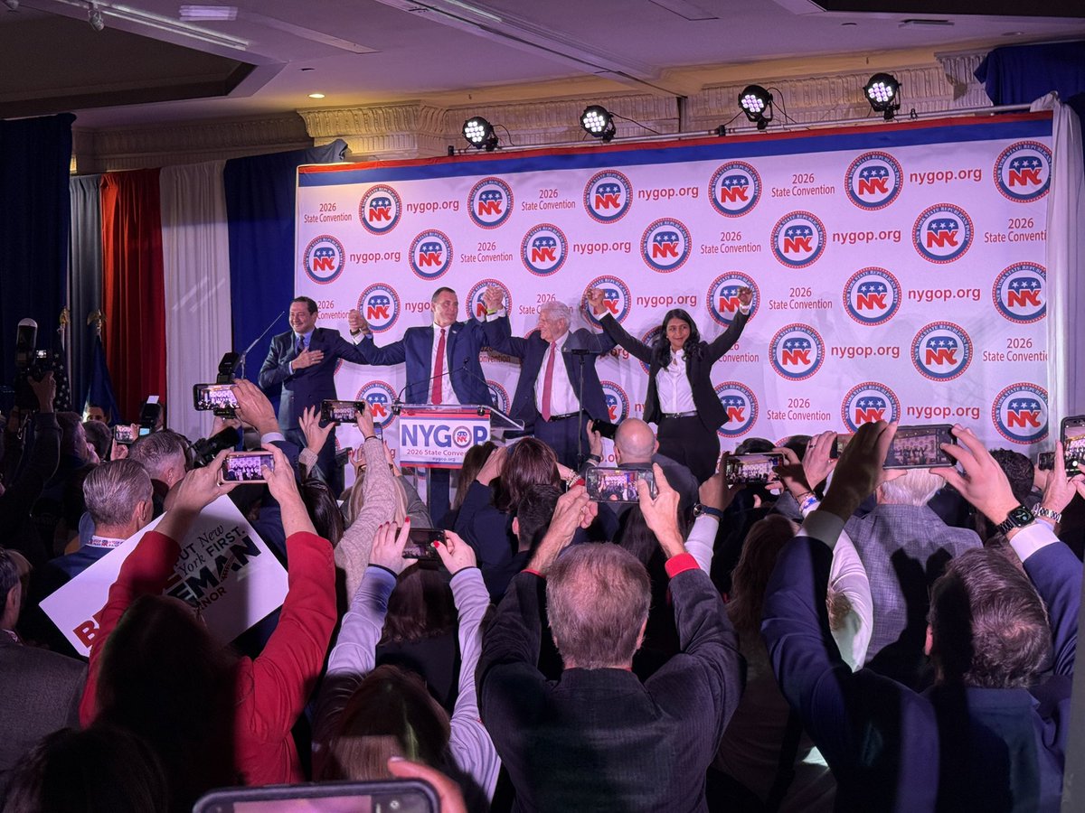 BroomeGOP's tweet photo. The @NewYorkGOP is ready to take back our state! Congrats to our great slate of candidates!

@NassauExec
@SheriffMadCoNY 
@sarithaforny 
@hernandezforny 

@BroomeGOP Chairman @benjifederman was proud to take the podium to help nominate our great slate. https://t.co/uPtWhuqZD6