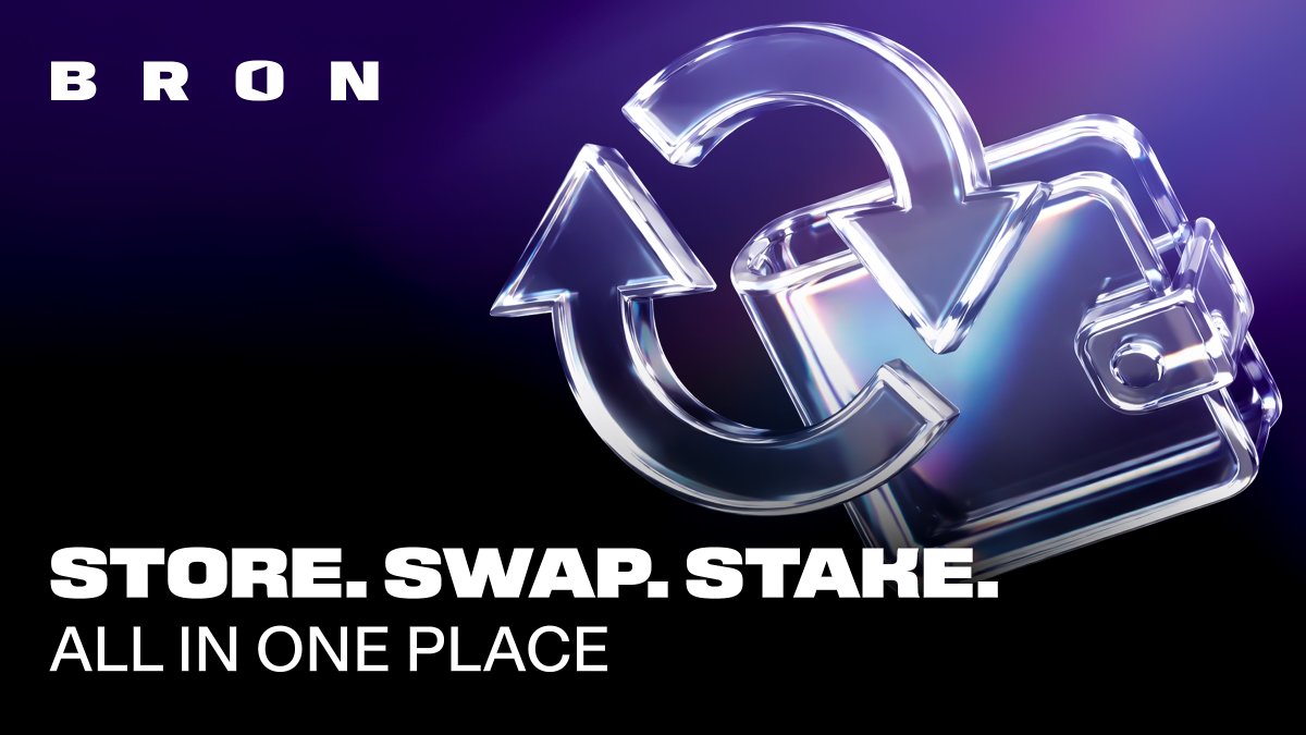 Store. Swap. Stake.

The essentials of your digital wealth shouldn't be scattered across three different apps. Bron brings the core pillars of crypto management into a single, high-performance interface.