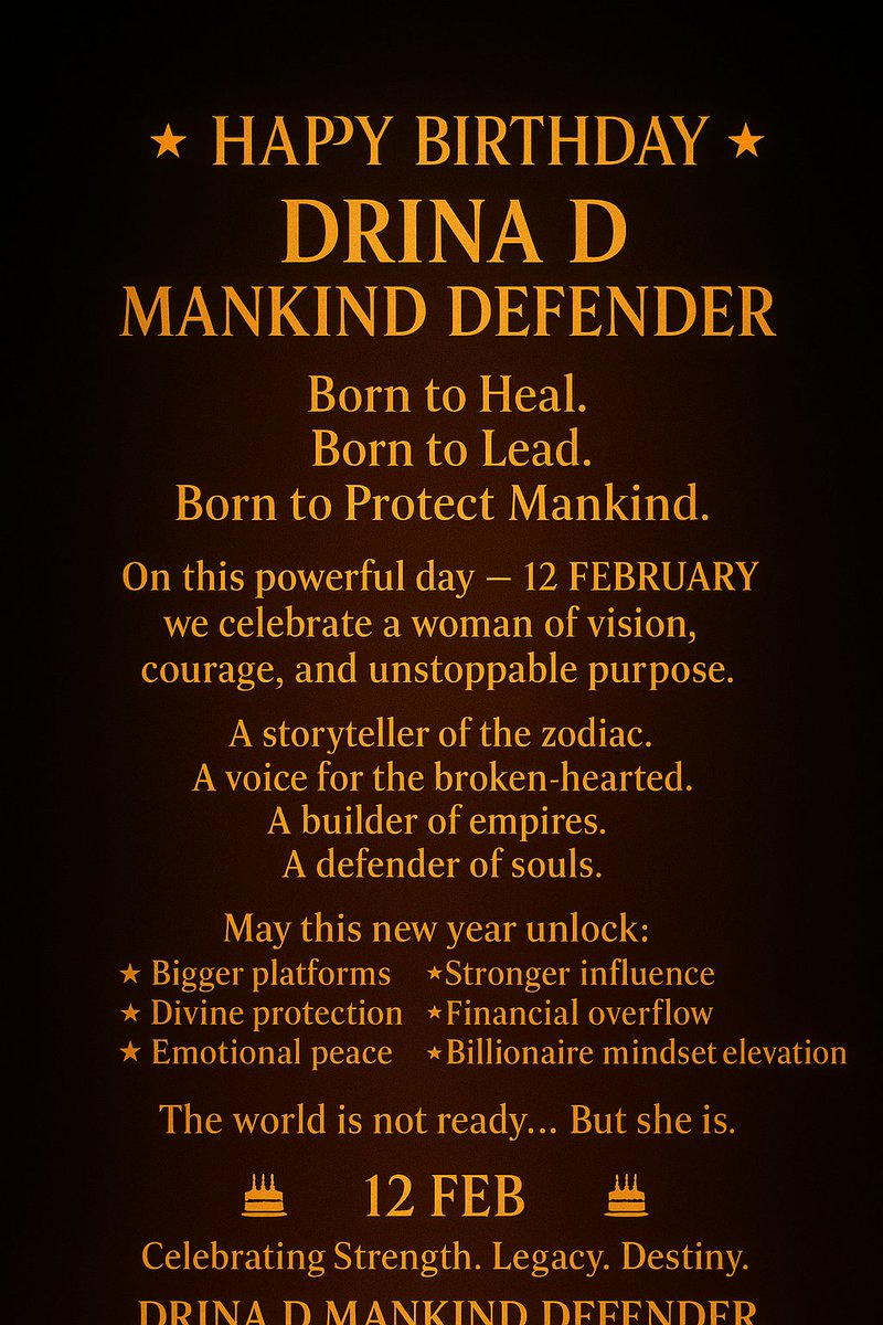 DMankinddefenda's tweet photo. I am the voice for the broken-hearted.
The storyteller of zodiac souls.
The builder of healing spaces.
The woman who will turn pain into profit and purpose into empire. PAM BONDI #นับใหม่ทั้งประเทศ #IranMassacre #bowl https://t.co/hfoasKMNc1